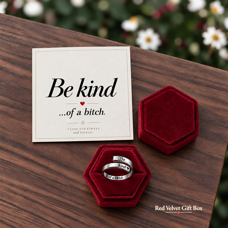 Be Kind Mantra Ring