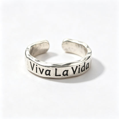 Viva La Vida Open Ring-Live Fearlessly