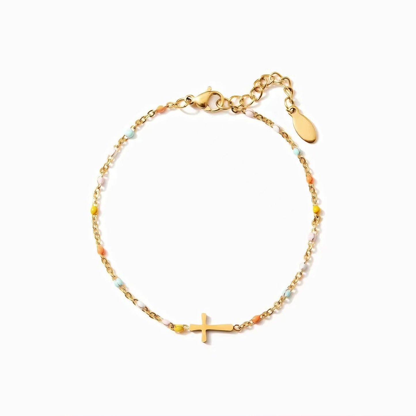 Cross Pearl Bracelet