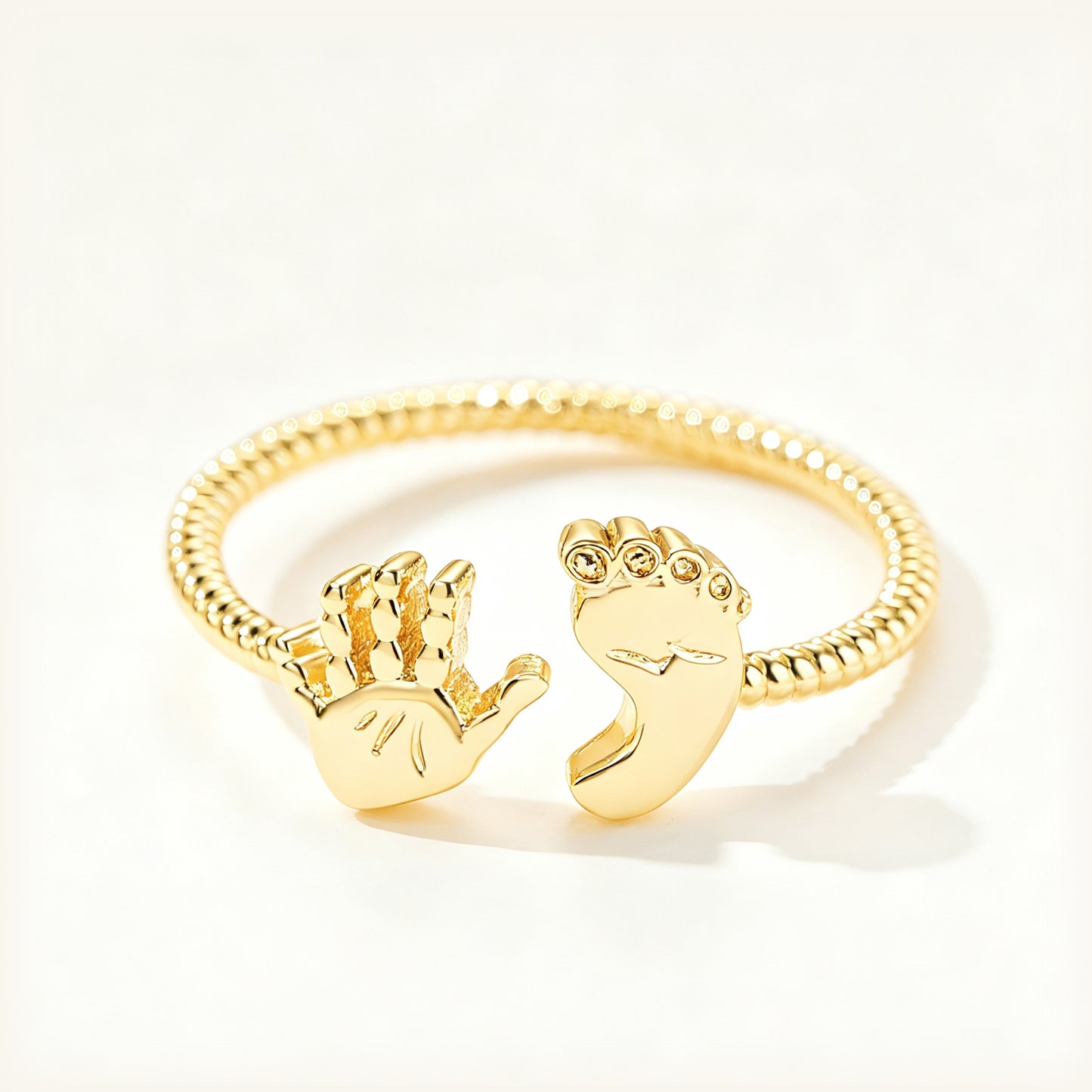 Little Hands & Feet Ring-Welcome to the world, little one. 💛