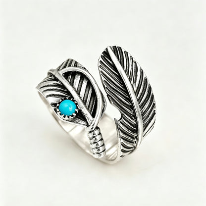 Feather Accent Ring – Your Guardian Angel