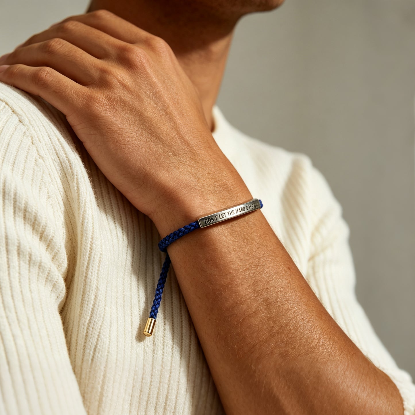 Don't Let The Hard Days Win Inspire Accent Bracelet