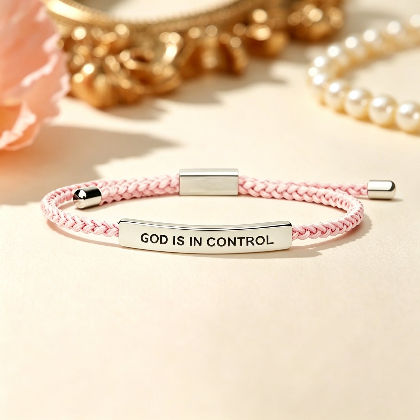 God Is In Control Tube Bracelet