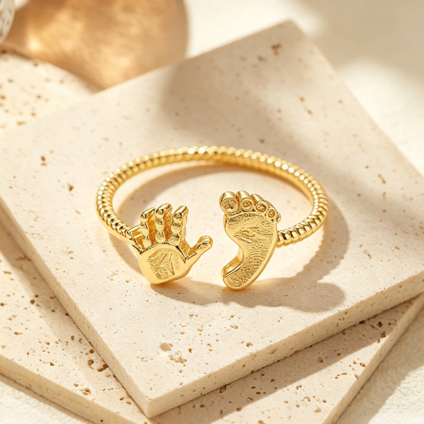 Little Hands & Feet Ring-Welcome to the world, little one. 💛