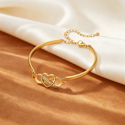 Infinity Heart Bond Bracelet
