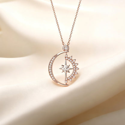 Sun Moon Star Pendant Necklace☀️🌙🌟