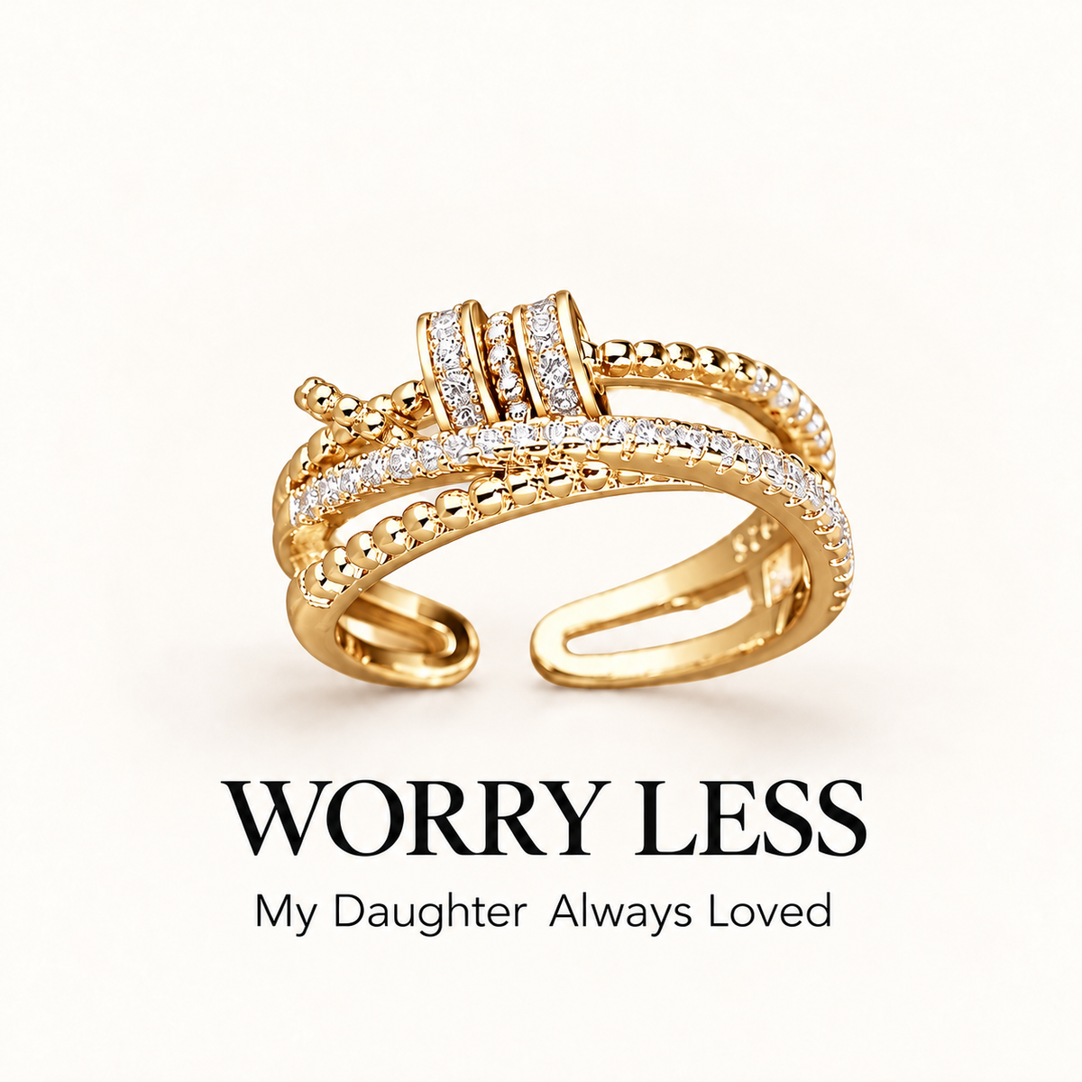 To My Daughter – Worry Away Ring
