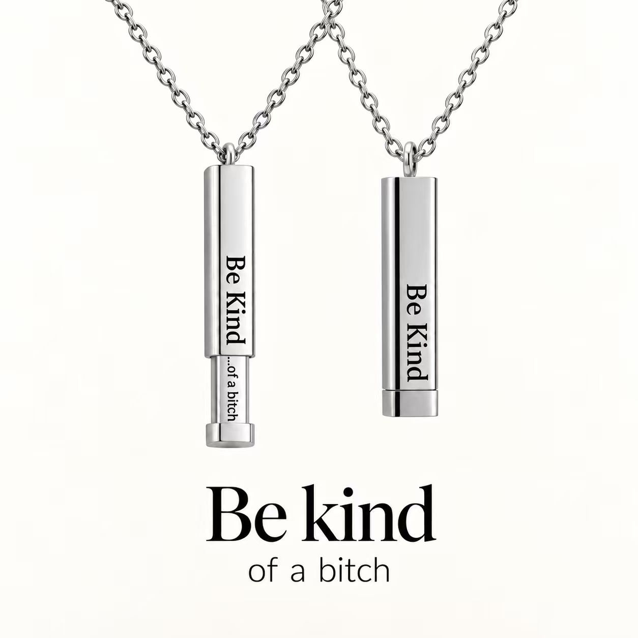 Be Kind Hidden Message Necklace