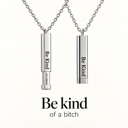Be Kind Hidden Message Necklace