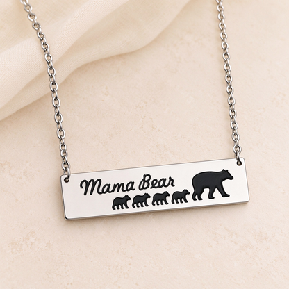 Mom & Daughter-Mama Bear Necklace
