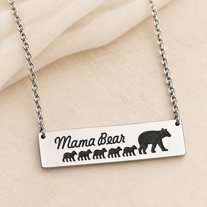 Mom & Daughter-Mama Bear Necklace