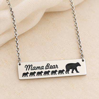 Mom & Daughter-Mama Bear Necklace