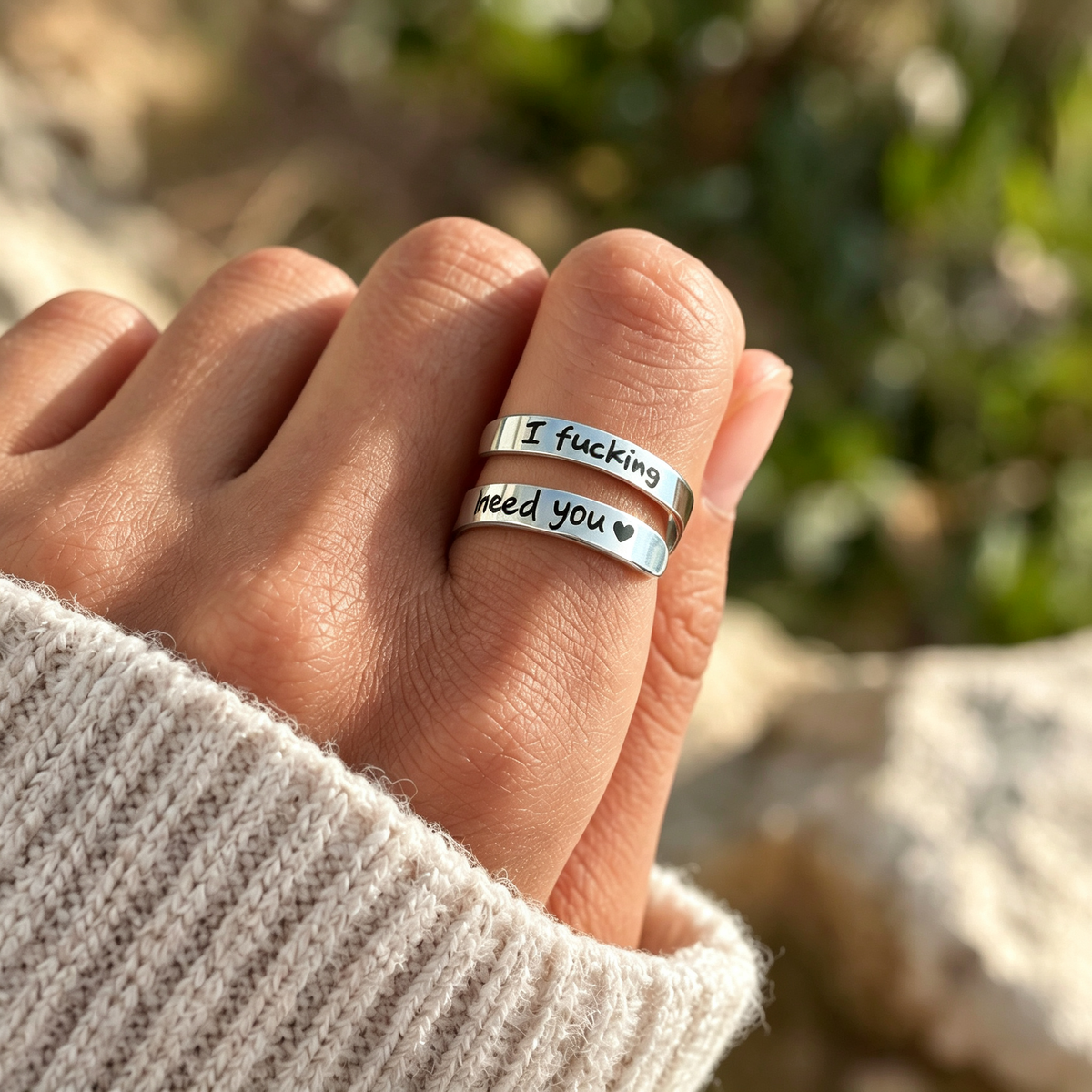 Best Friend-F**king Need You Adjustable Ring
