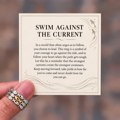 Swim Against The Current Ring