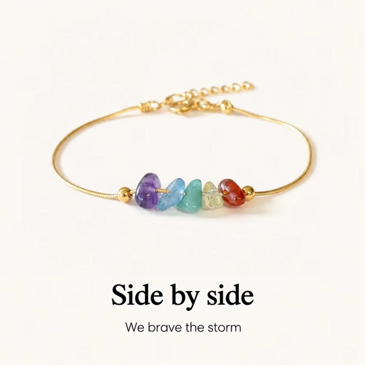 Girl Gang Spell Raw Crystal Bracelet