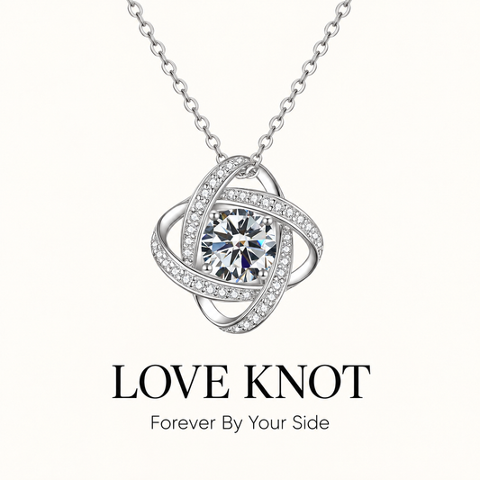 925 Sterling Silver Eternal Love Knot Necklace