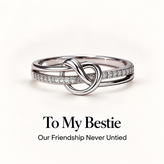 To My Bestie Friendship Knot Ring