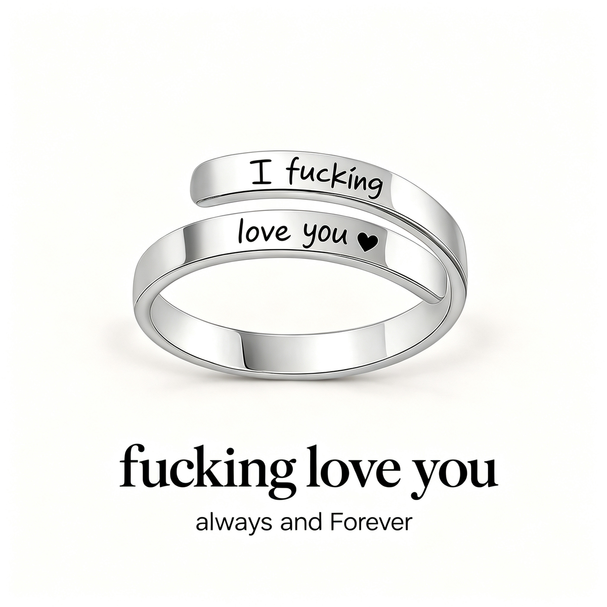 For My Wife-F**king Love You Adjustable Ring