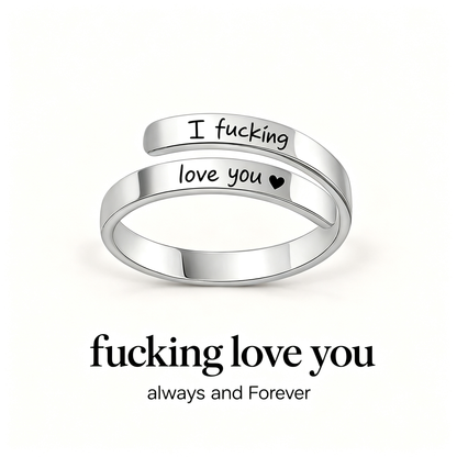 For My Wife-F**king Love You Adjustable Ring