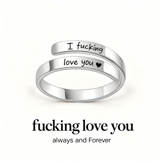 For My Wife-F**king Love You Adjustable Ring