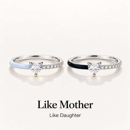 Like Mother Like Daughter Heart Matching Ring