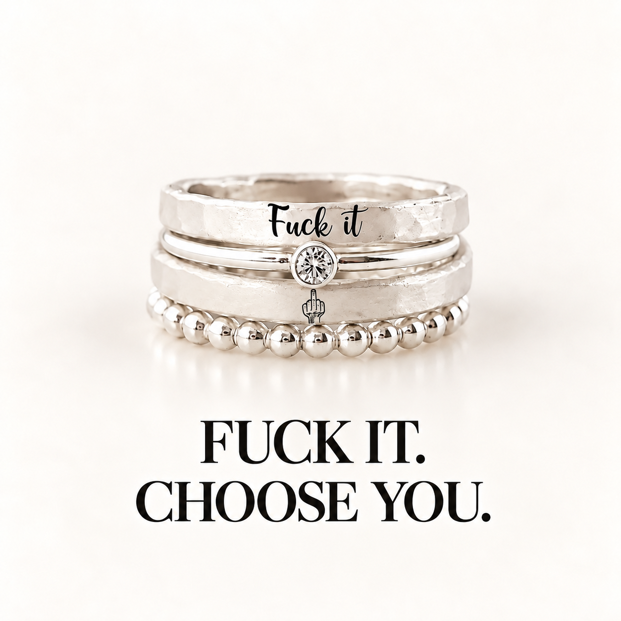 Fuck It Ring for Tired-Ass Women