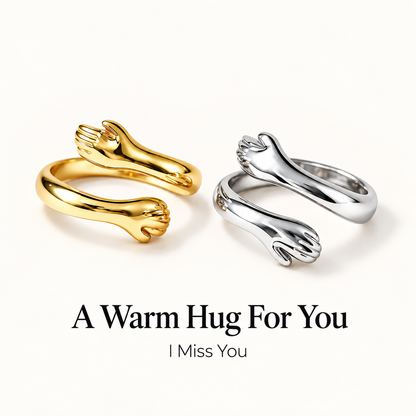 Hugging Hands Open Ring | I Miss You