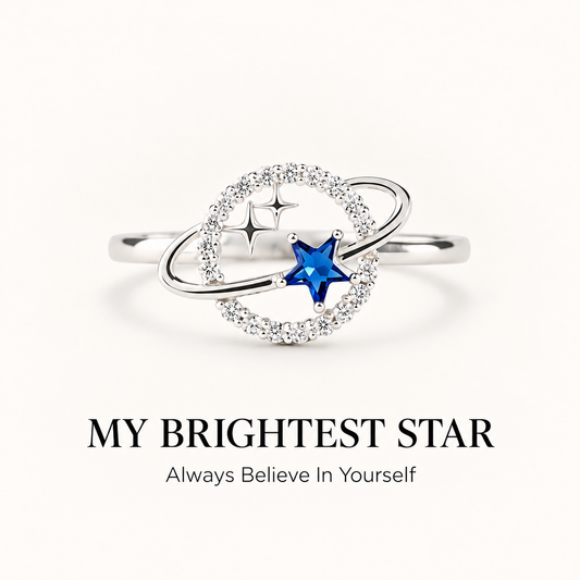 To My Daughter – You Are My Universe Sterling Silver Ring