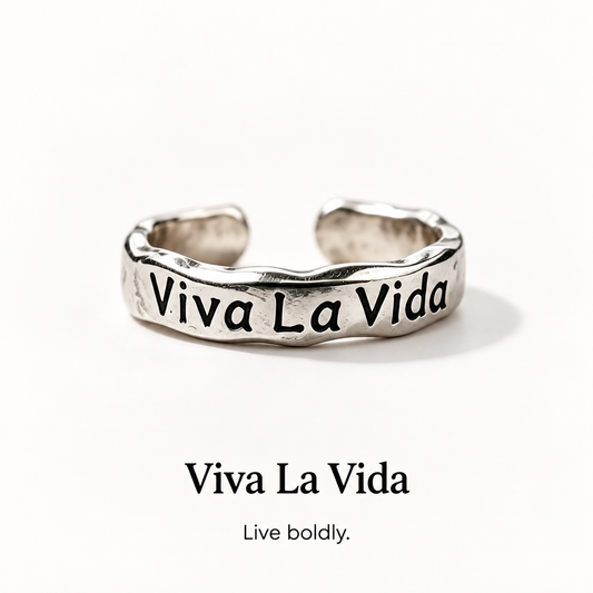 Viva La Vida Open Ring-Live Fearlessly