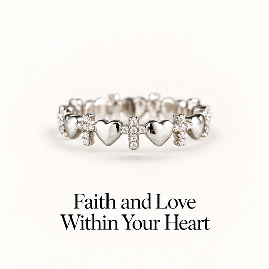 Jesus Is The Answer Cross Band Ring