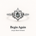 F**k It and Begin Again Lotus Ring