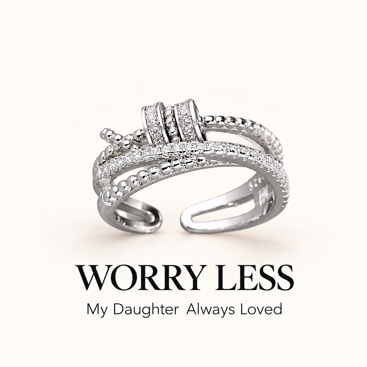 To My Daughter – Worry Away Ring