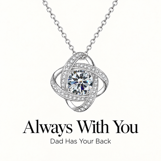 S925-Daughter Love Knot Necklace from Dad