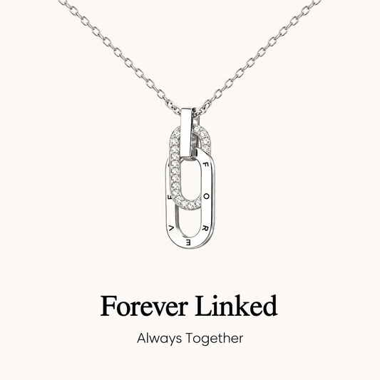 To My Unbiological Daughter-Forever Linked Interlocking Necklace