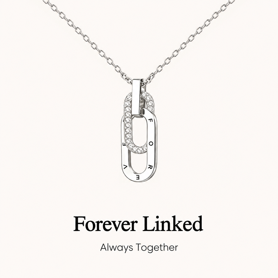 To My Unbiological Daughter-Forever Linked Interlocking Necklace