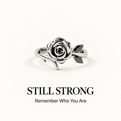 Strong As Fuck Engraved Motivational Band Ring