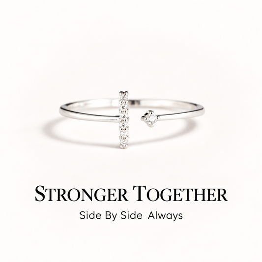 Girl Gang – Stronger Together Sterling Silver Ring