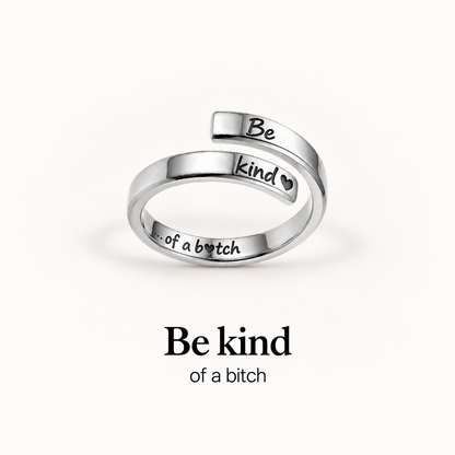 Be Kind Mantra Ring
