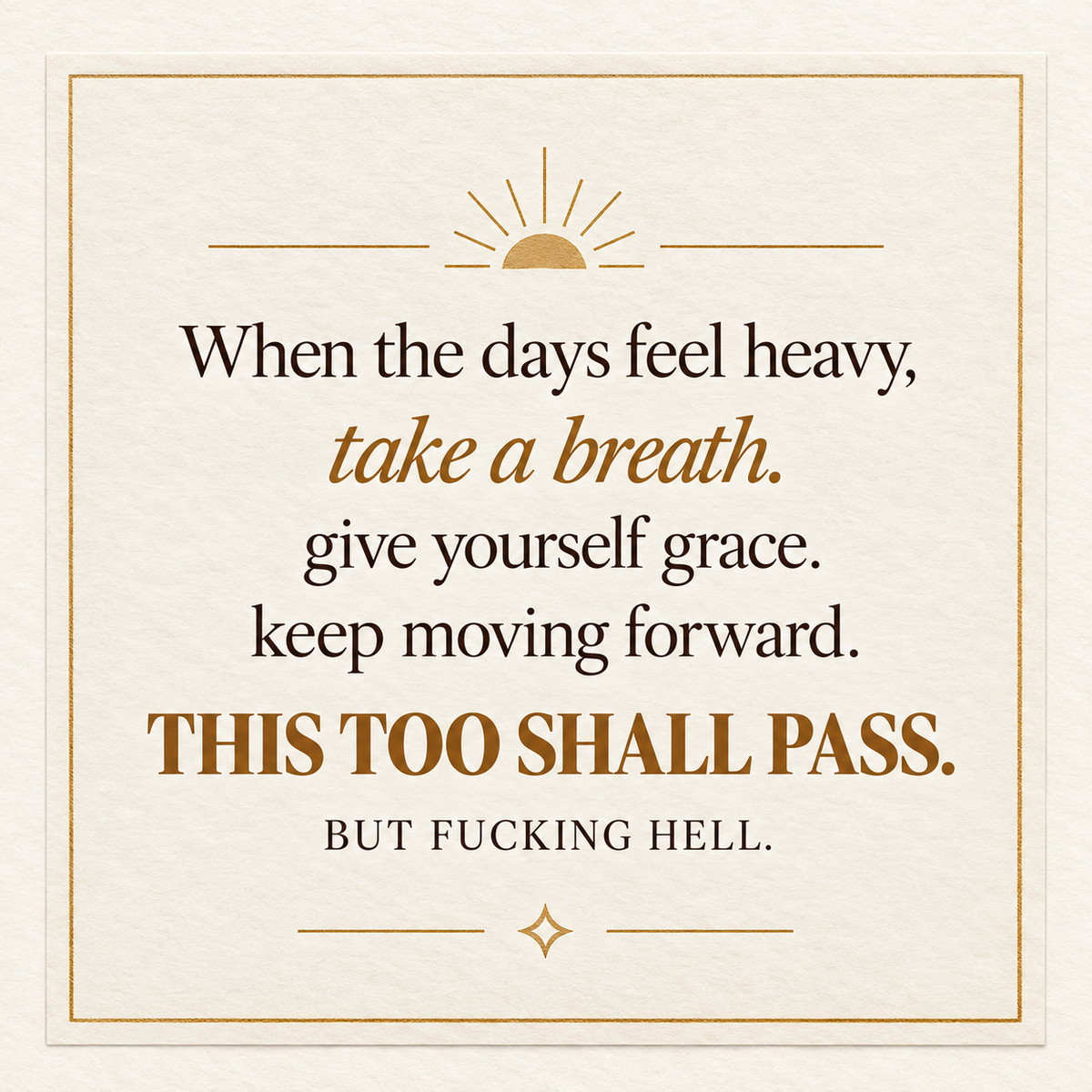 This Too Shall Pass Cuff Bracelet