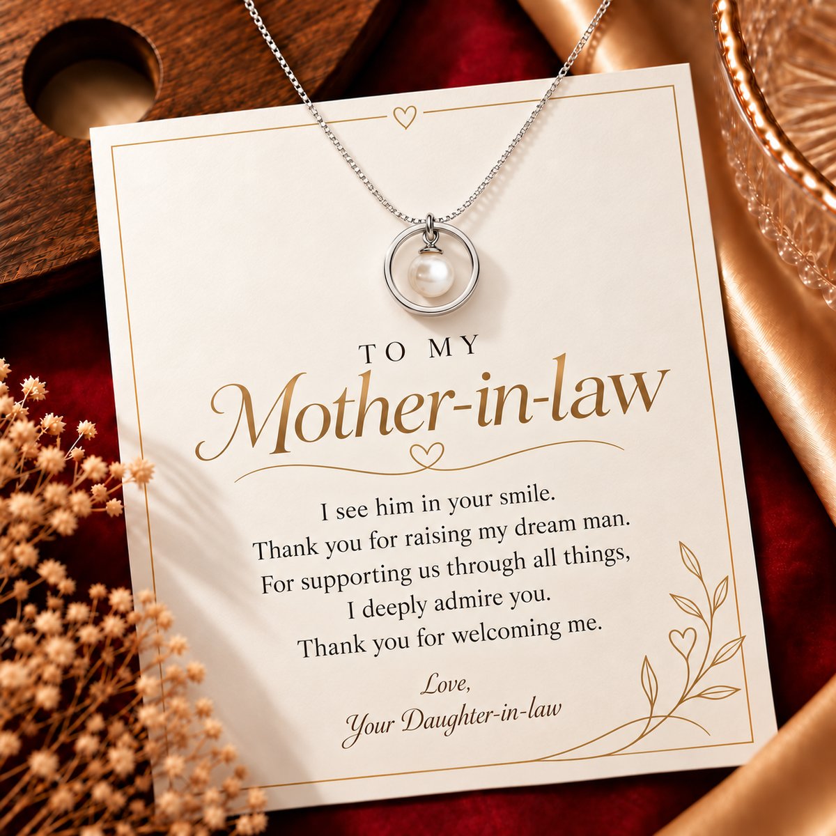S925-Mother-in-Law Circle of Love Necklace