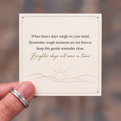 This Too Shall Pass Engraved Ring