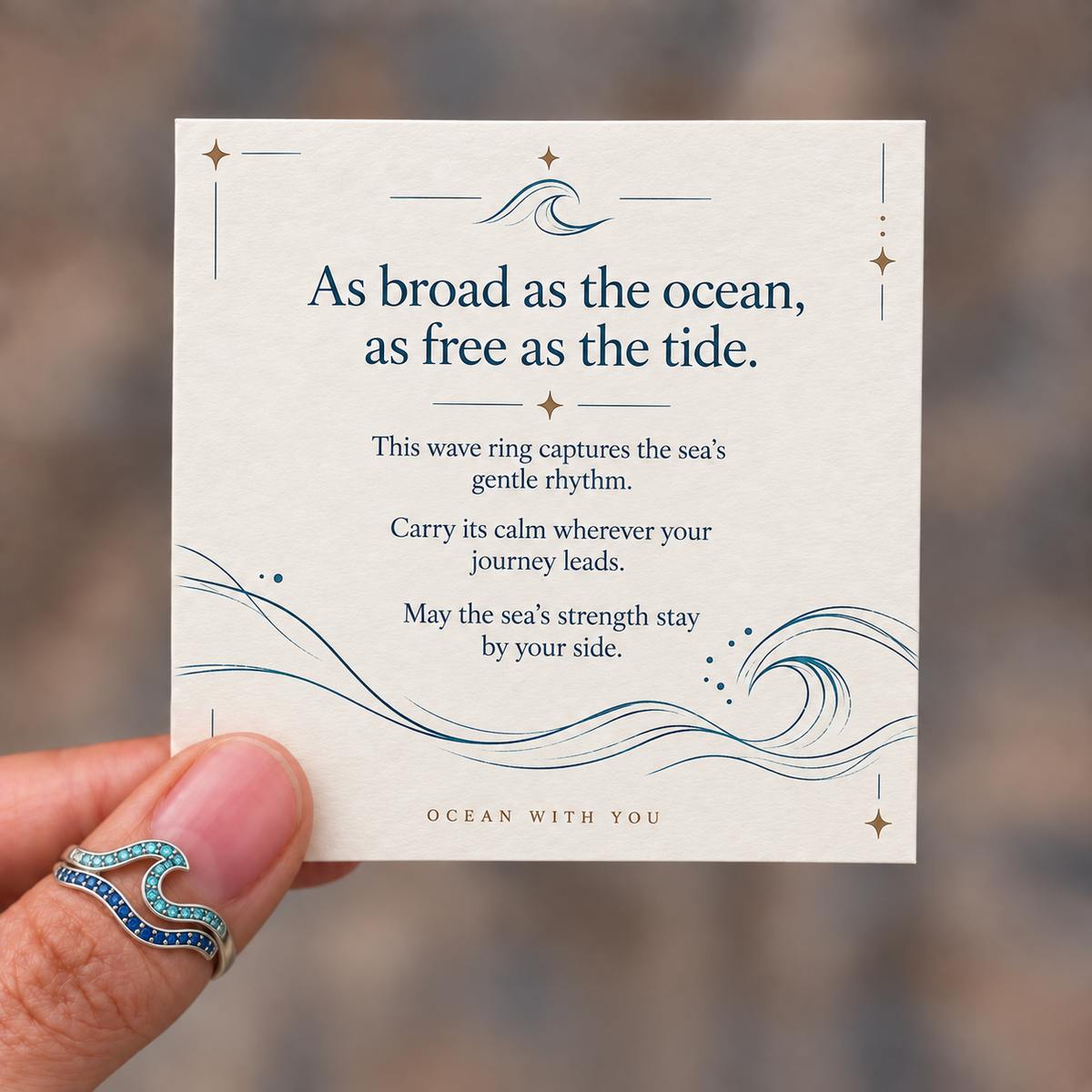 Dual‑Ocean Wave Ring