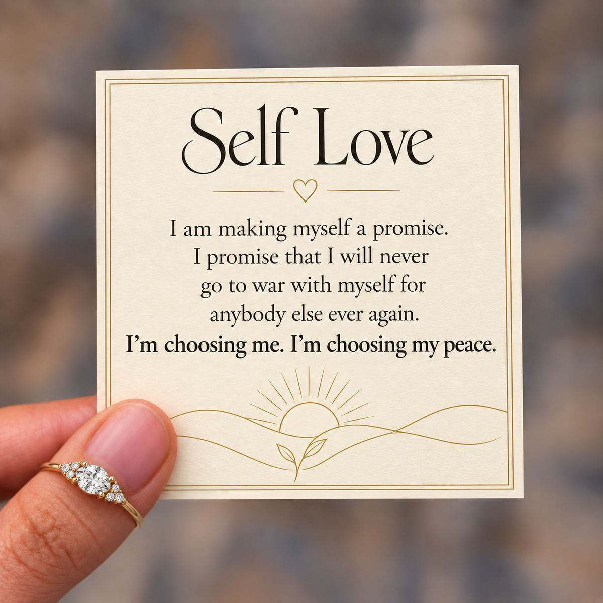 S925 Sterling Silver-Self Love Ring