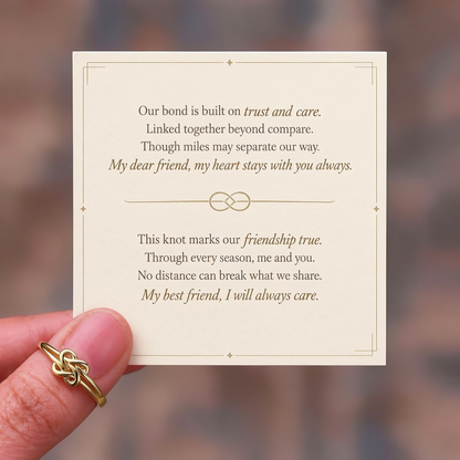 Best Friend-Linked For Life Friendship Ring
