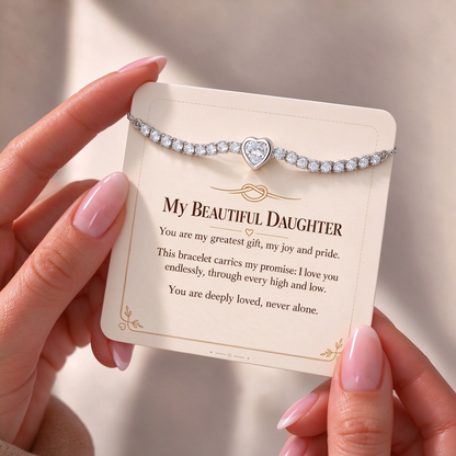 To My Daughter - I Love You Bracelet