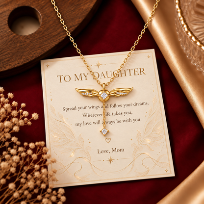To My Daughter — Spread Your Wings Necklace