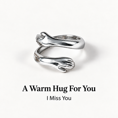 Hugging Hands Open Ring | I Miss You