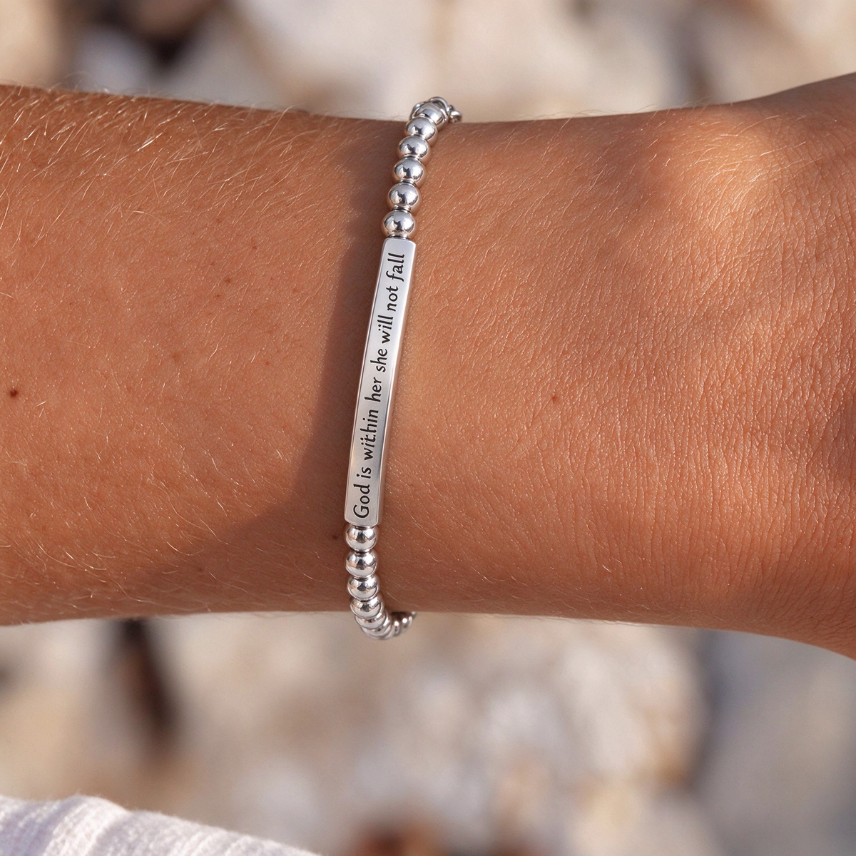 God Is Within Her Bracelet