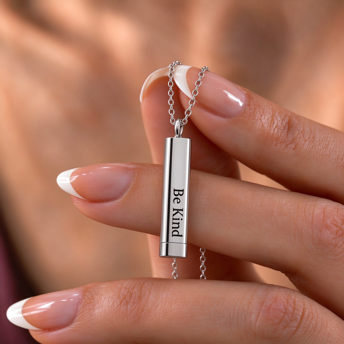 Be Kind Hidden Message Necklace