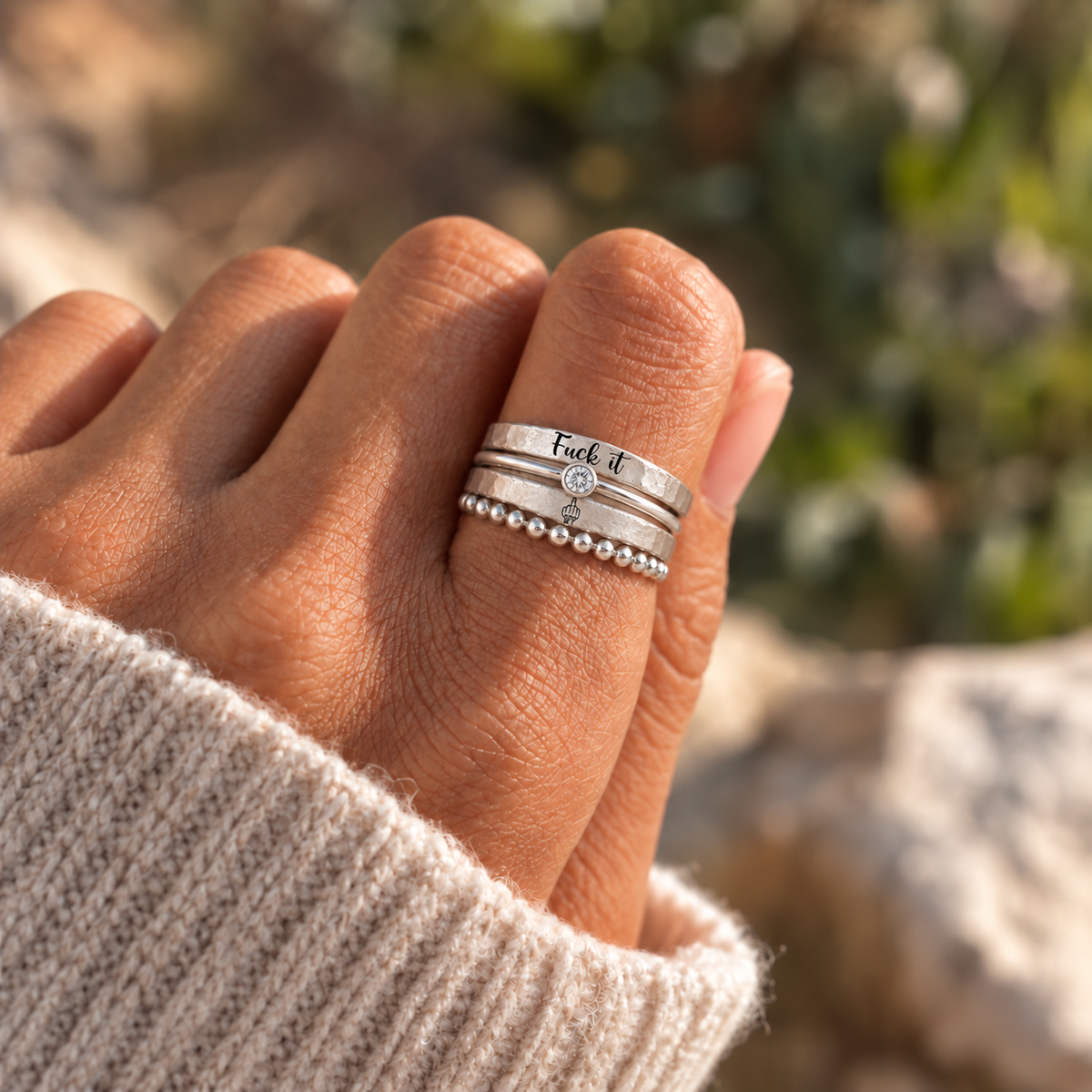 Fuck It Ring for Tired-Ass Women